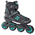 Коньки роликовые ROCES ICON W Black-Aqua